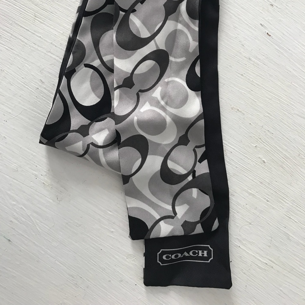 Coach logo headband/scarf